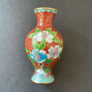VTG mini cloisonné vase